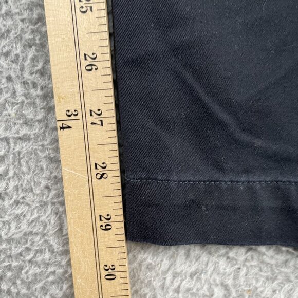 J.Crew Chino Pants Mens 35x30 Black Pleated Business Casual Preppy - Picture 6 of 8